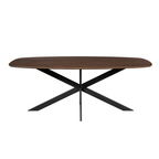 Eettafel Ferris | 3 cm Eiken | Stalen frame 180x90