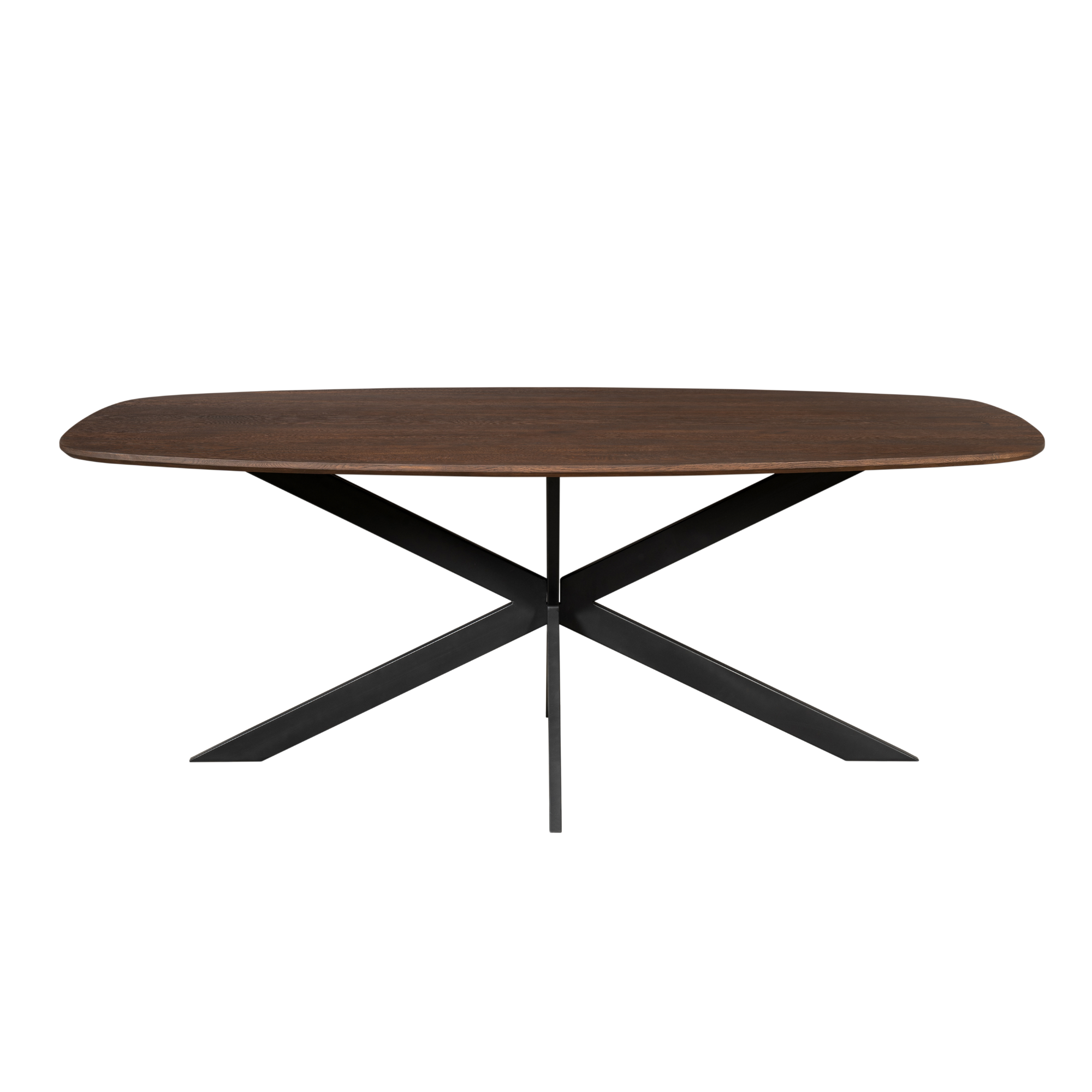 Eettafel Ferris | 3 cm Eiken | Stalen frame 180x90