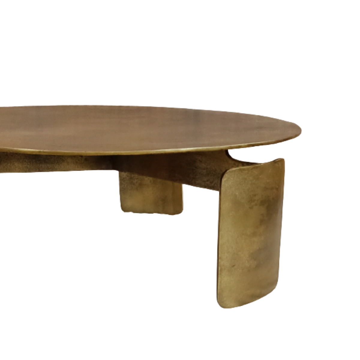 Salontafel Darwin | Rond | Aluminium met gouden finish