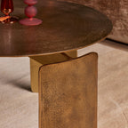 Salontafel Darwin | Rond | Aluminium goudfinish
