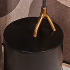 Bijzettafel Kacy | Aluminium | Mat zwart