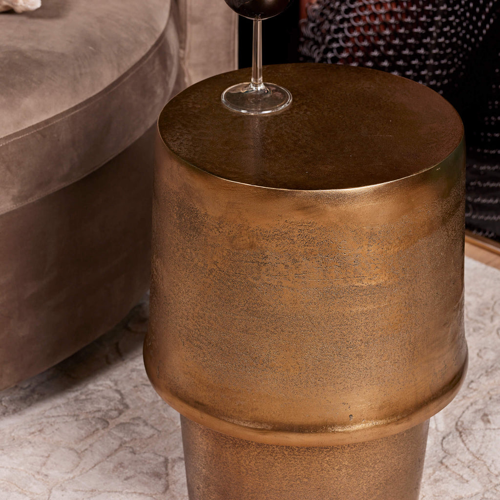 Bijzettafel Glamor | Aluminium | Gouden finish