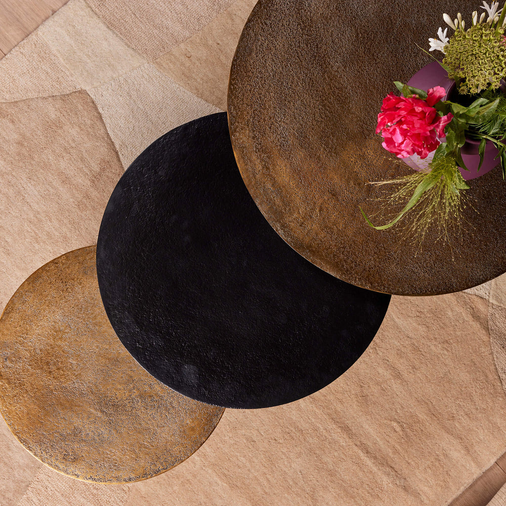 Salontafel Xaro | Set van 3 | Goud & Zwart