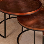 Salontafel Clive | Set van 3 | Koperfinish