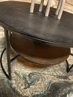 Salontafel Lecia | Rond | Zwart & Goud