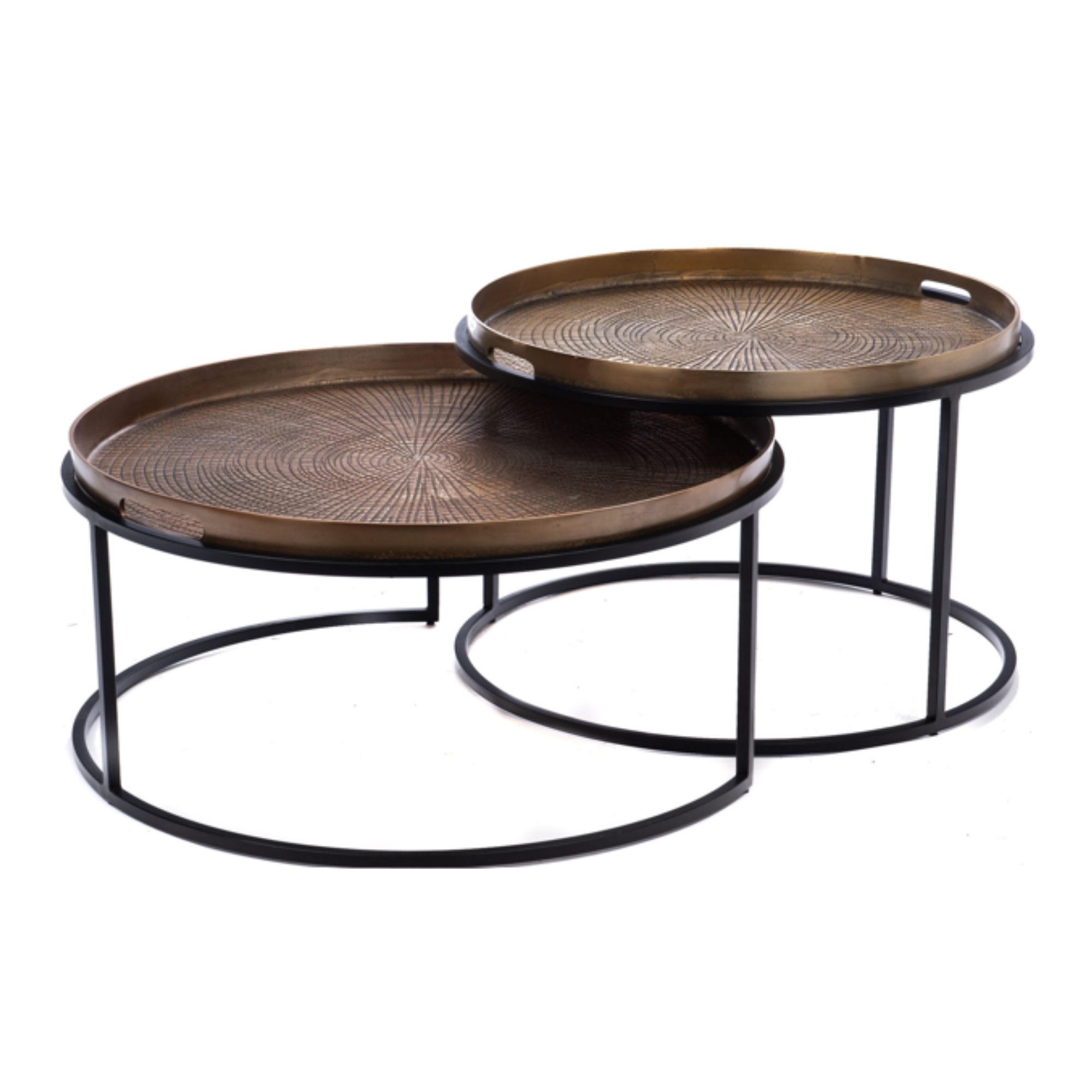 Salontafel Julie | Set van 2 | Koper Aluminium