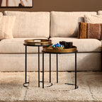 Salontafel Laure | Set van 2 | Koper & Zwart