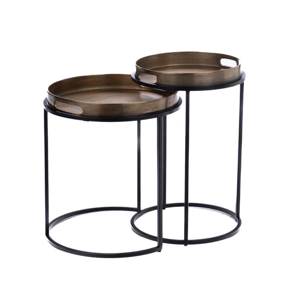 Salontafel Laure | Set van 2 | Koper & Zwart