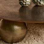 Salontafel Ziva | Goud Aluminium | Ø90 cm