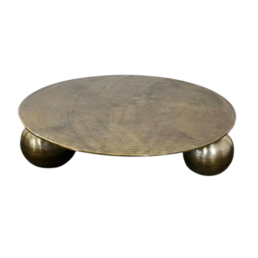 Salontafel Ziva | Goud Aluminium | Ø90 cm