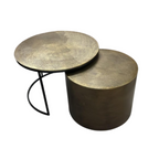 Salontafel Ziva | Goud Aluminium | Ø90 cm