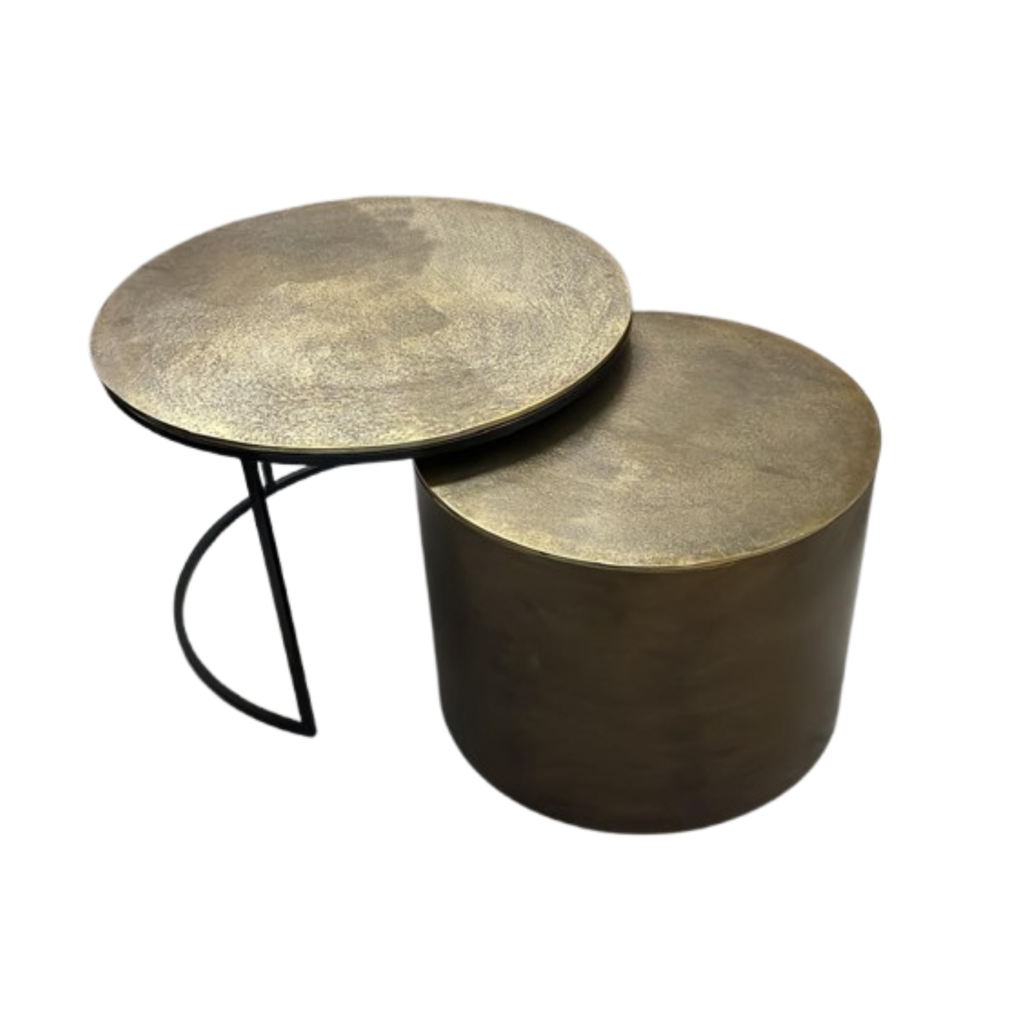 Salontafel Luna | Set van 2 | Aluminium Goud