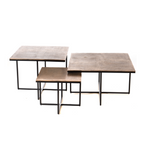 Salontafel Ziva | Goud Aluminium | Ø90 cm
