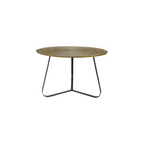 Salontafel Kate | Rond 60 cm | Antiek goud & zwart