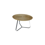 Salontafel Kate | Rond 60 cm | Antiek goud & zwart