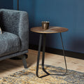 Salontafel Kate | Rond 40 cm | Antiek goud & zwart