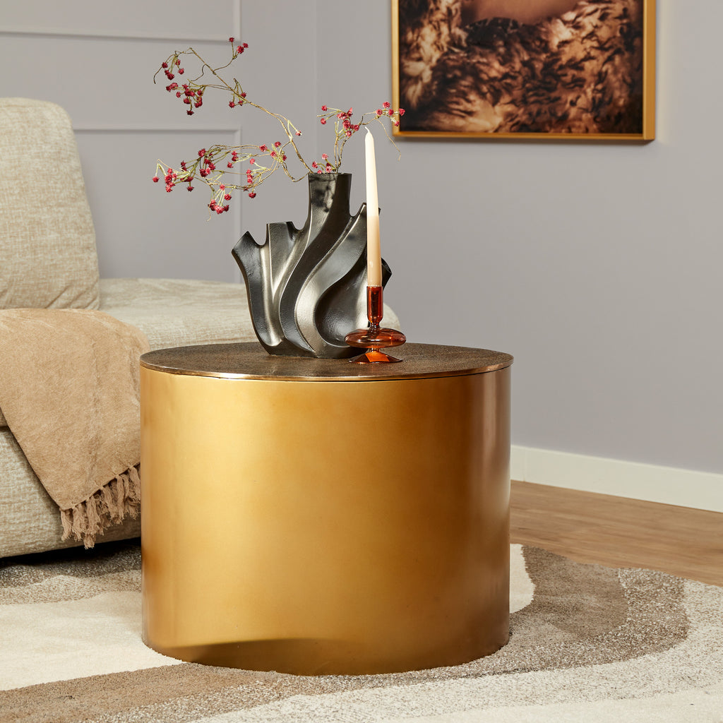 Salontafel Fiore | Aluminium | Antiek goud