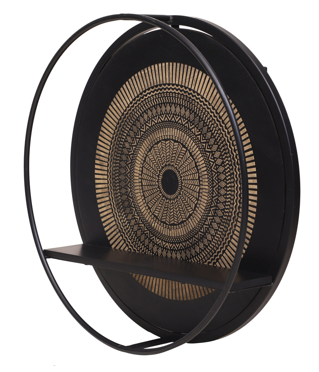 Wandrek Mae | Massief hout | Zwart