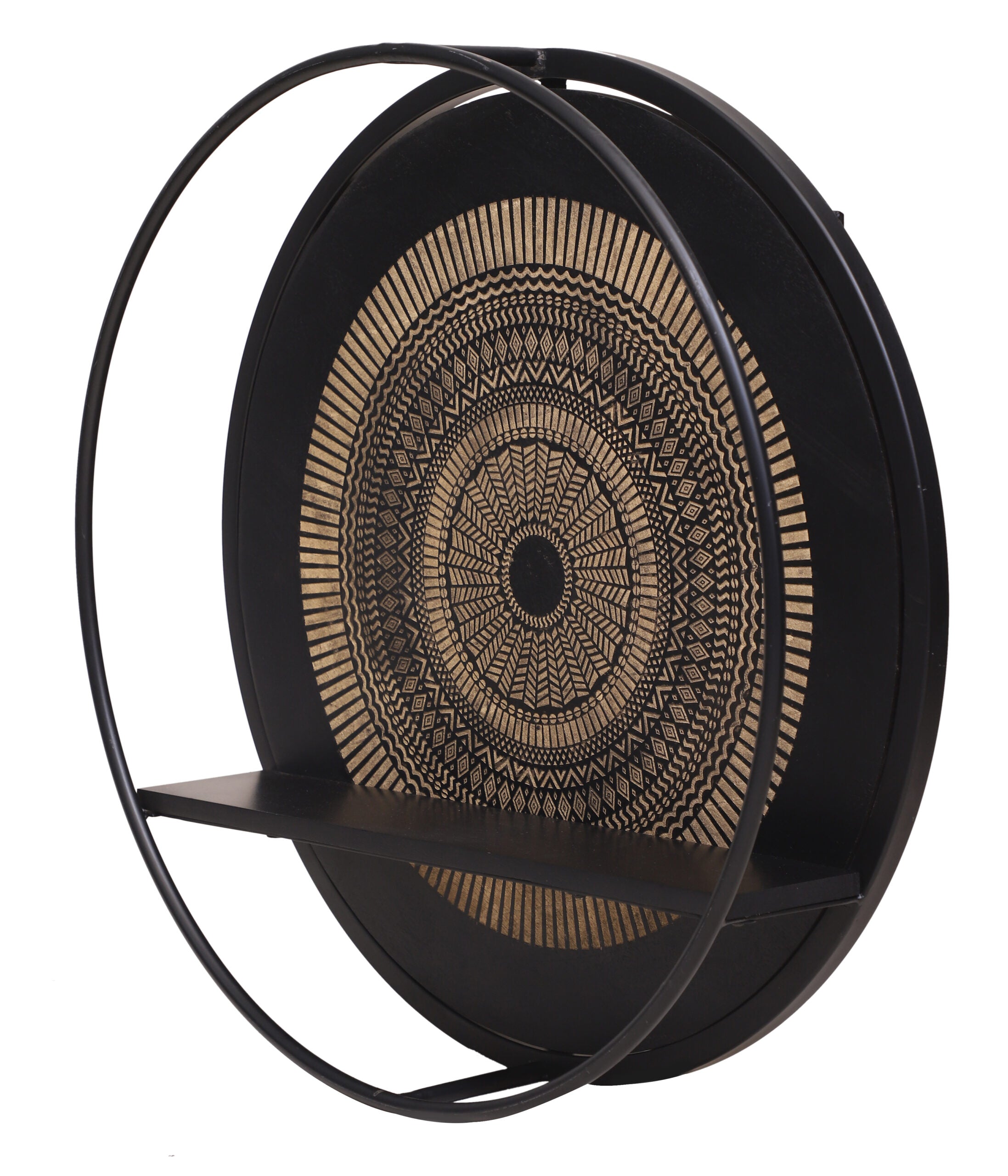 Wandrek Mae | Massief hout | Zwart