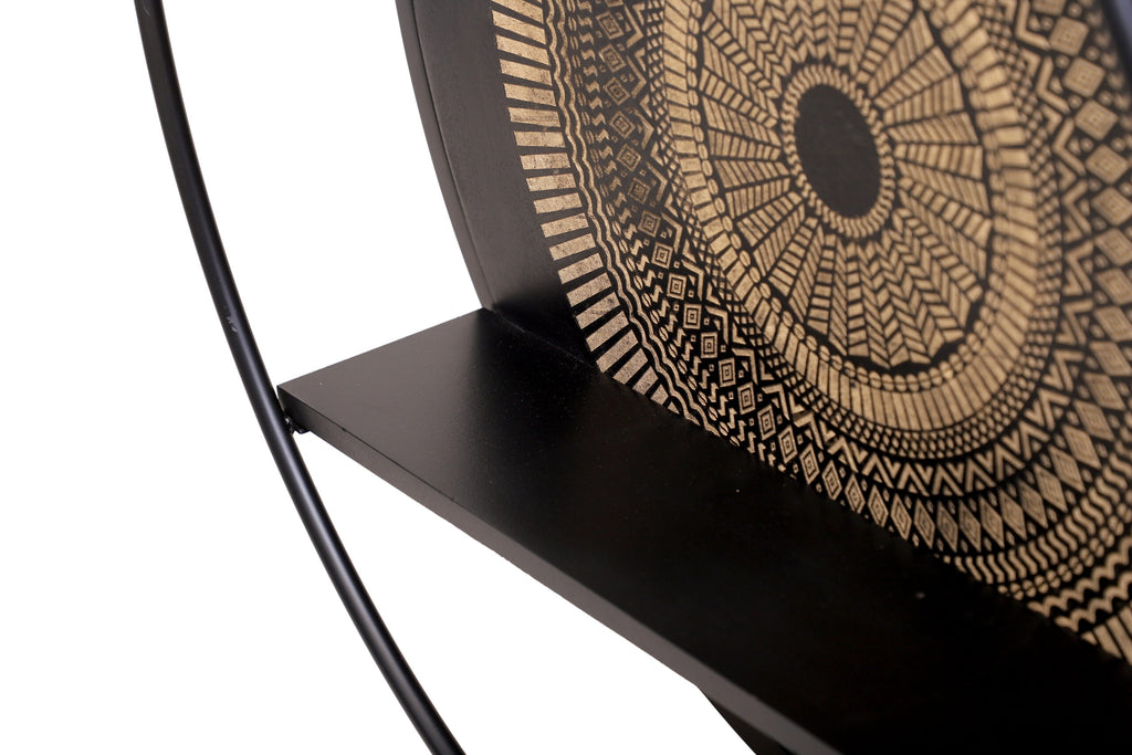 Wandrek Mae | Massief hout | Zwart
