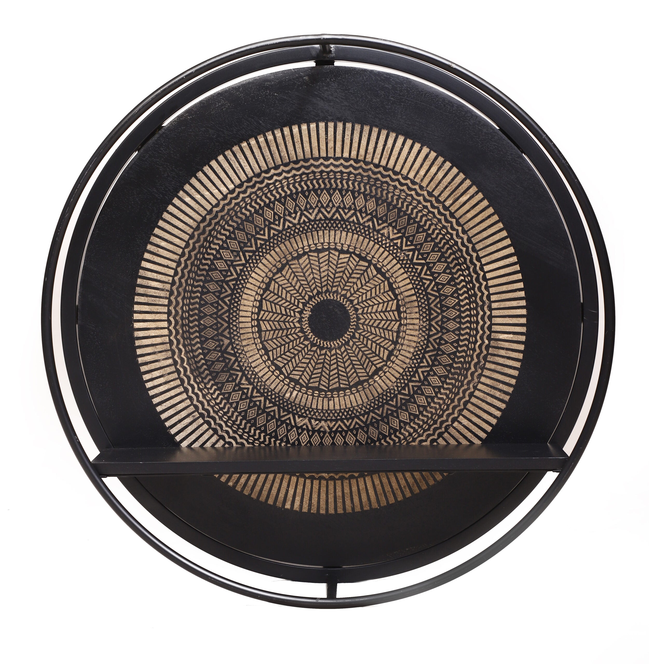 Wandrek Mae | Massief hout | Zwart