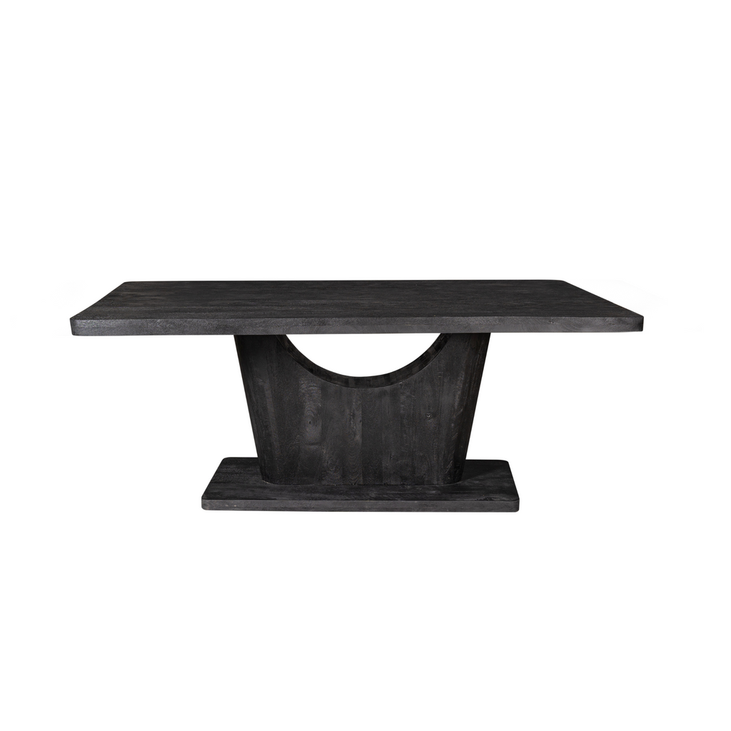 Eetkamertafel Voco | Mangohout | Zwart gelakt