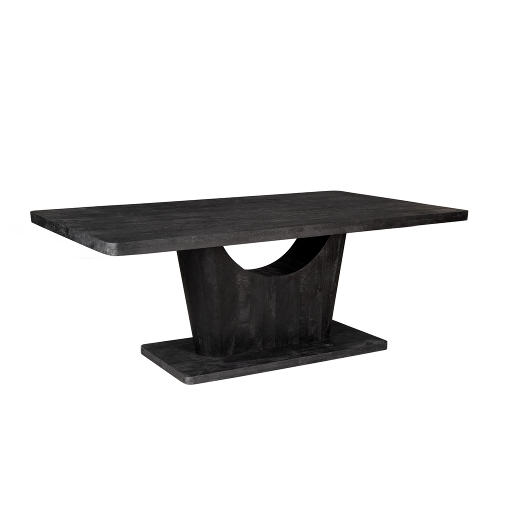 Eetkamertafel Voco | Mangohout | Zwart gelakt