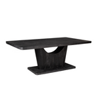Eetkamertafel Voco | Mangohout | Zwart gelakt