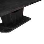 Eetkamertafel Voco | Mangohout | Zwart gelakt