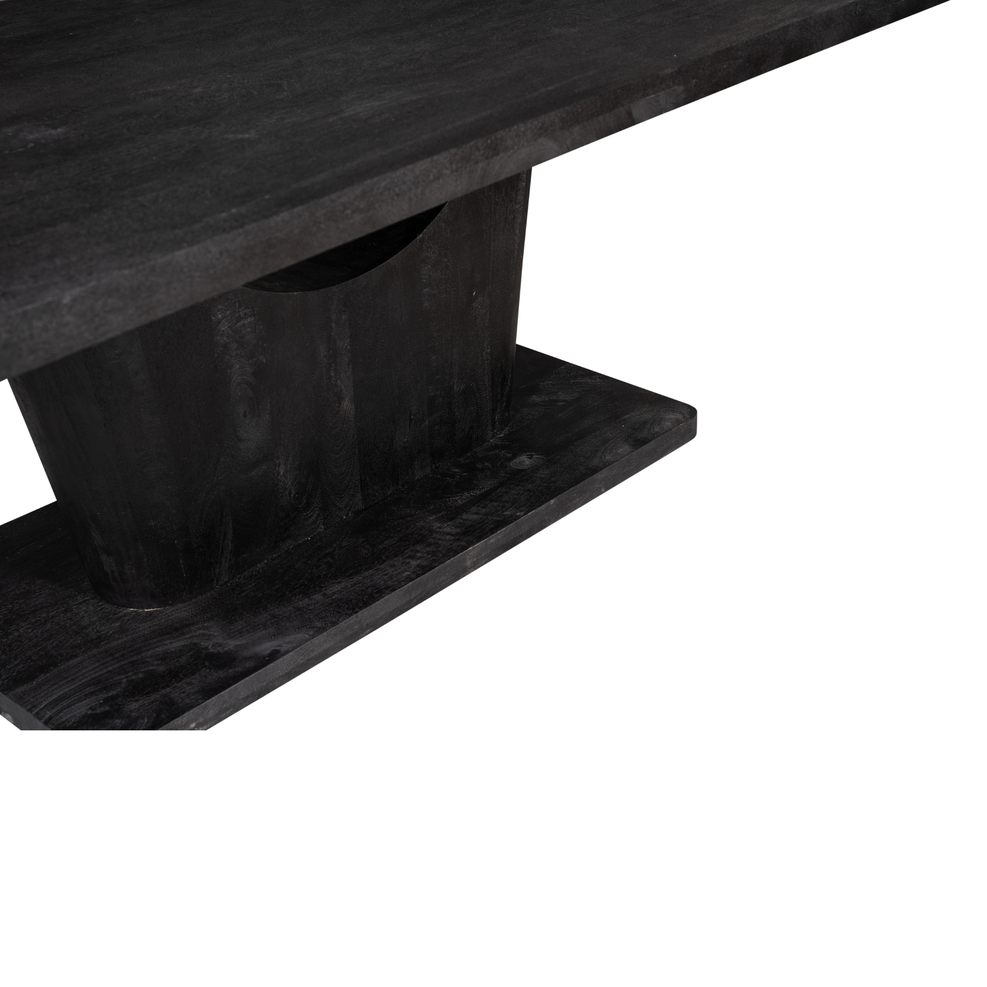 Eetkamertafel Voco | Mangohout | Zwart gelakt