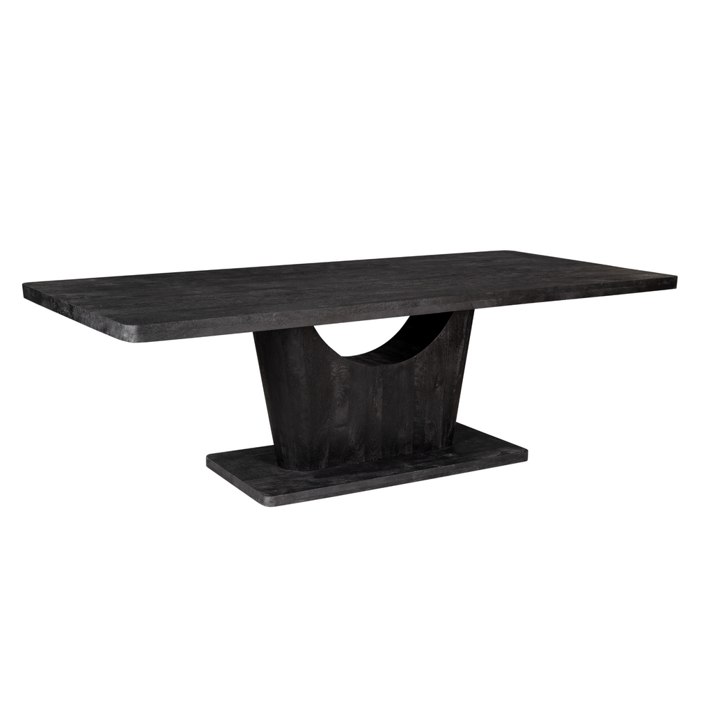 Eetkamertafel Voco | Mangohout | Zwarte lak
