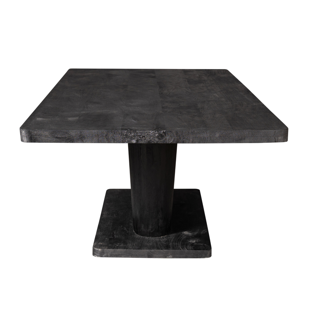 Eetkamertafel Voco | Mangohout | Zwarte lak