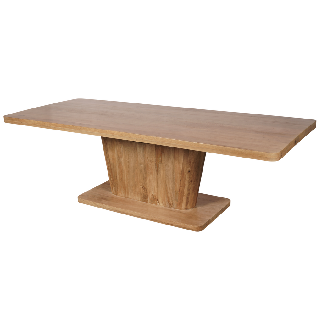 Eetkamertafel Voco | 240x110 cm | Mangohout blank gelakt