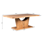Eetkamertafel Voco | Mangohout | 200x110 cm