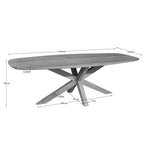 Eettafel Nina | Deens Ovaal | Mangohout 210x100