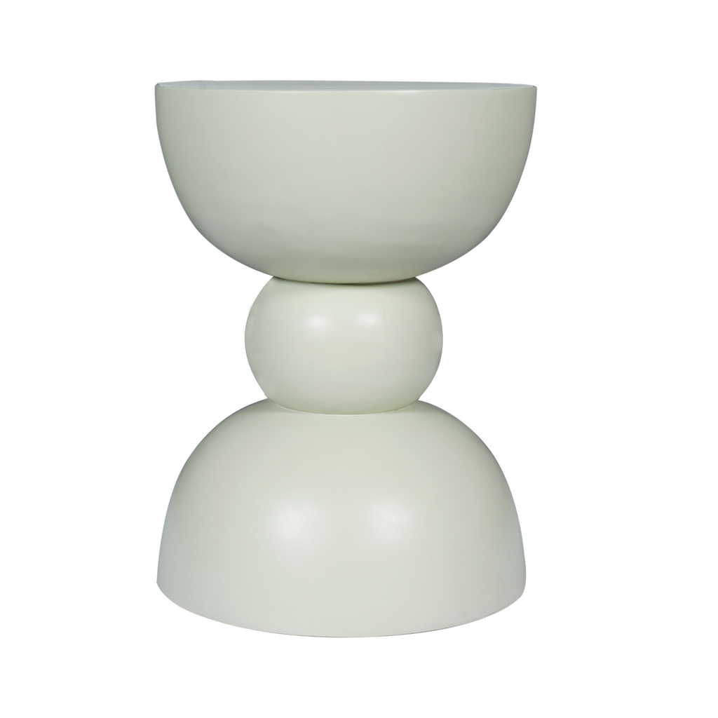 Bijzettafel Jon | Groen finish | Mangohout