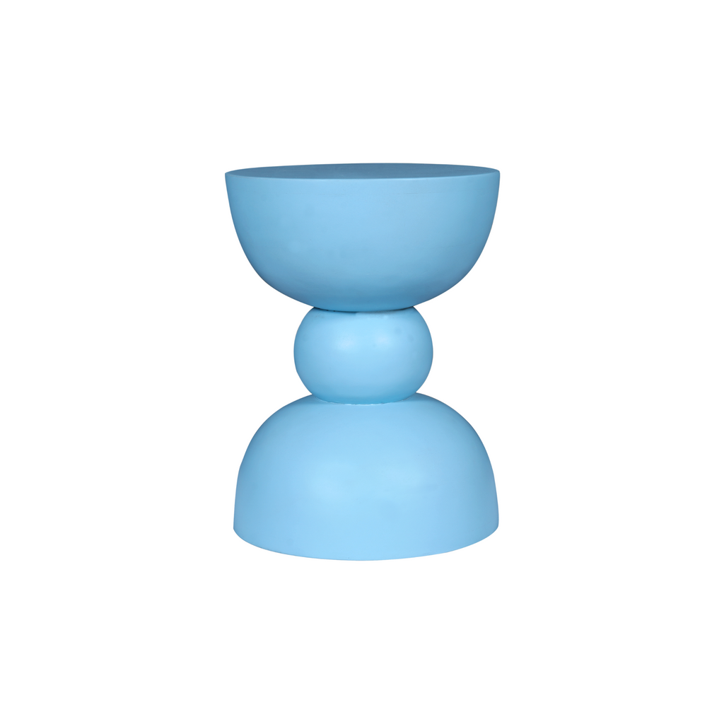 Bijzettafel Jon | Mangohout | Blauwe finish