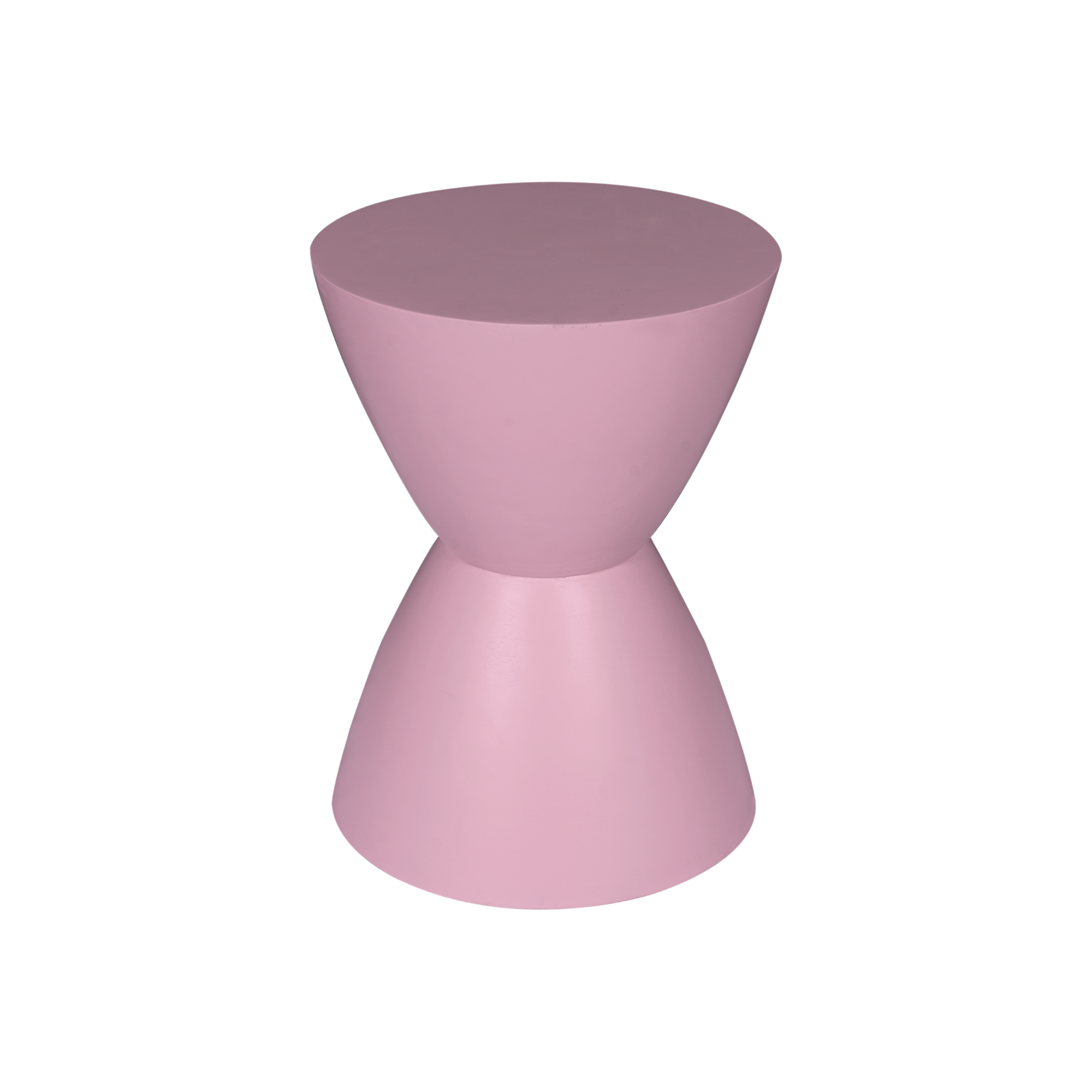 Bijzettafel Abbey | Mangohout | Roze finish