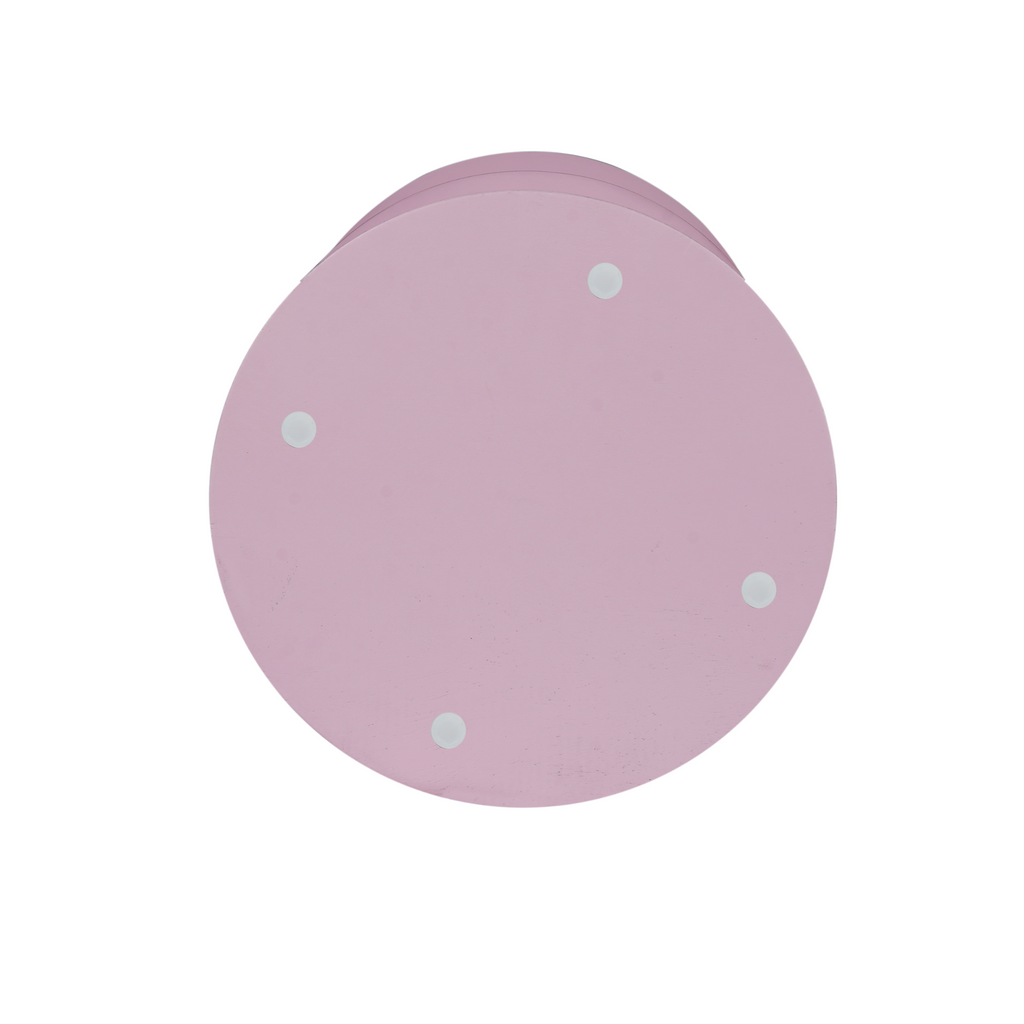 Bijzettafel Abel | Roze Finish | Mangohout