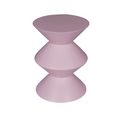 Bijzettafel Abel | Roze Finish | Mangohout