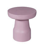 Bijzettafel Drum | Rond | Mangohout Roze