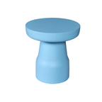 Bijzettafel Drum | Mangohout | Blauwe finish