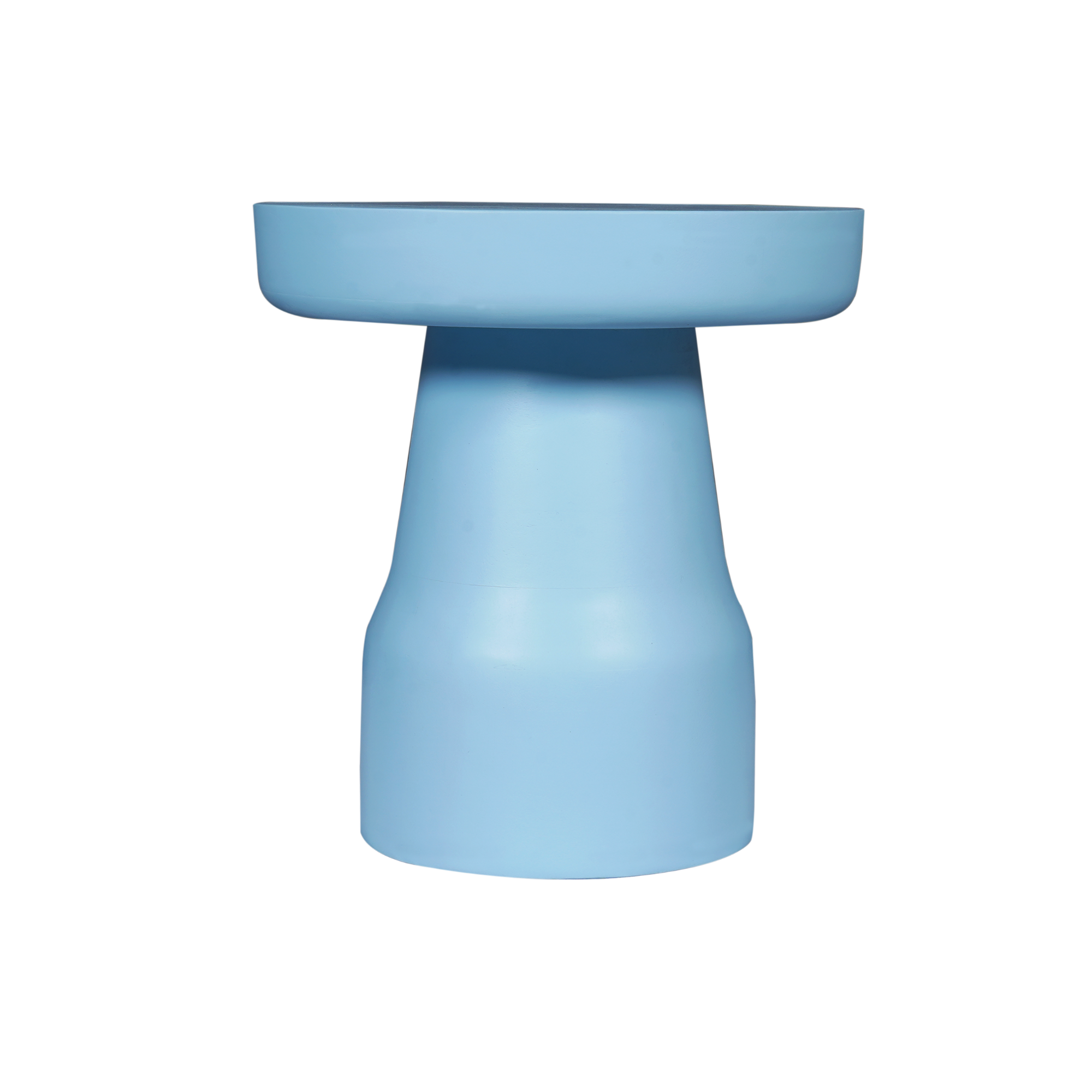 Bijzettafel Drum | Mangohout | Blauwe finish