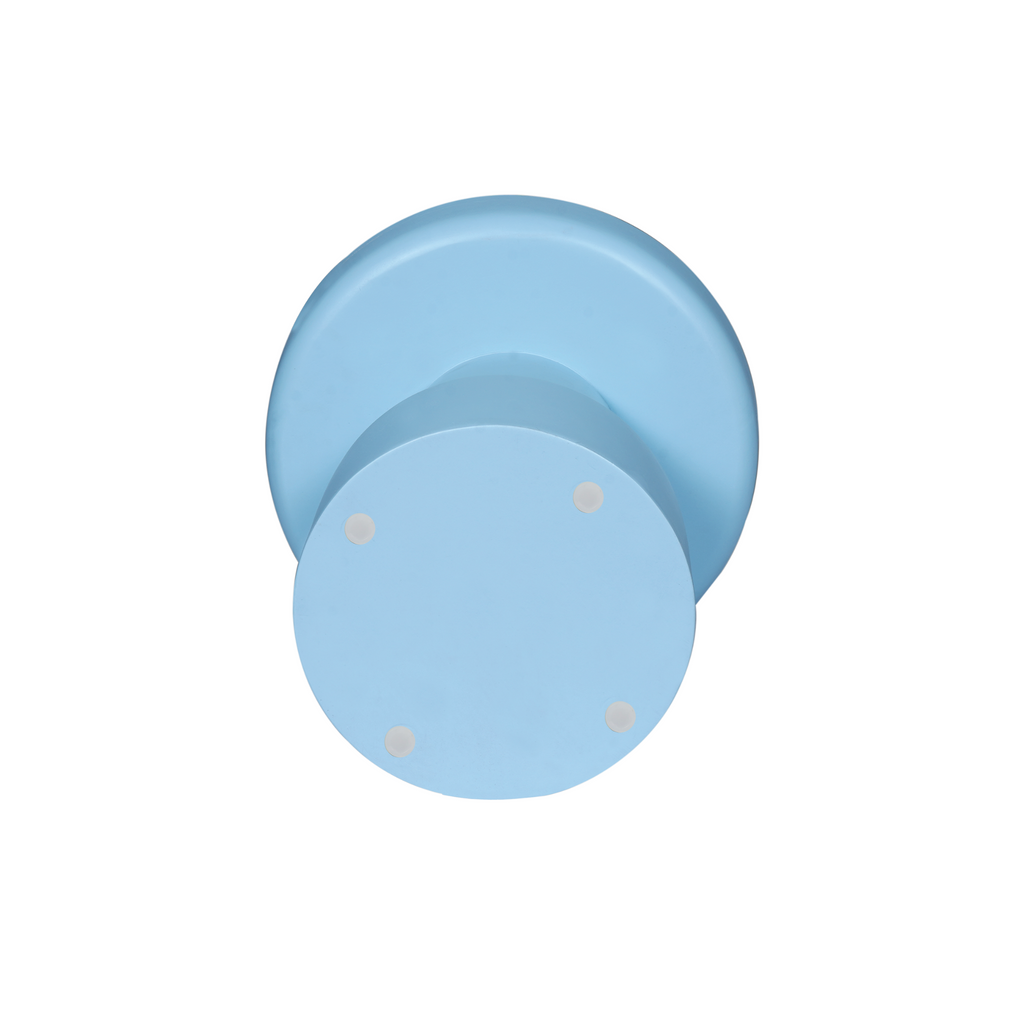 Bijzettafel Drum | Mangohout | Blauwe finish