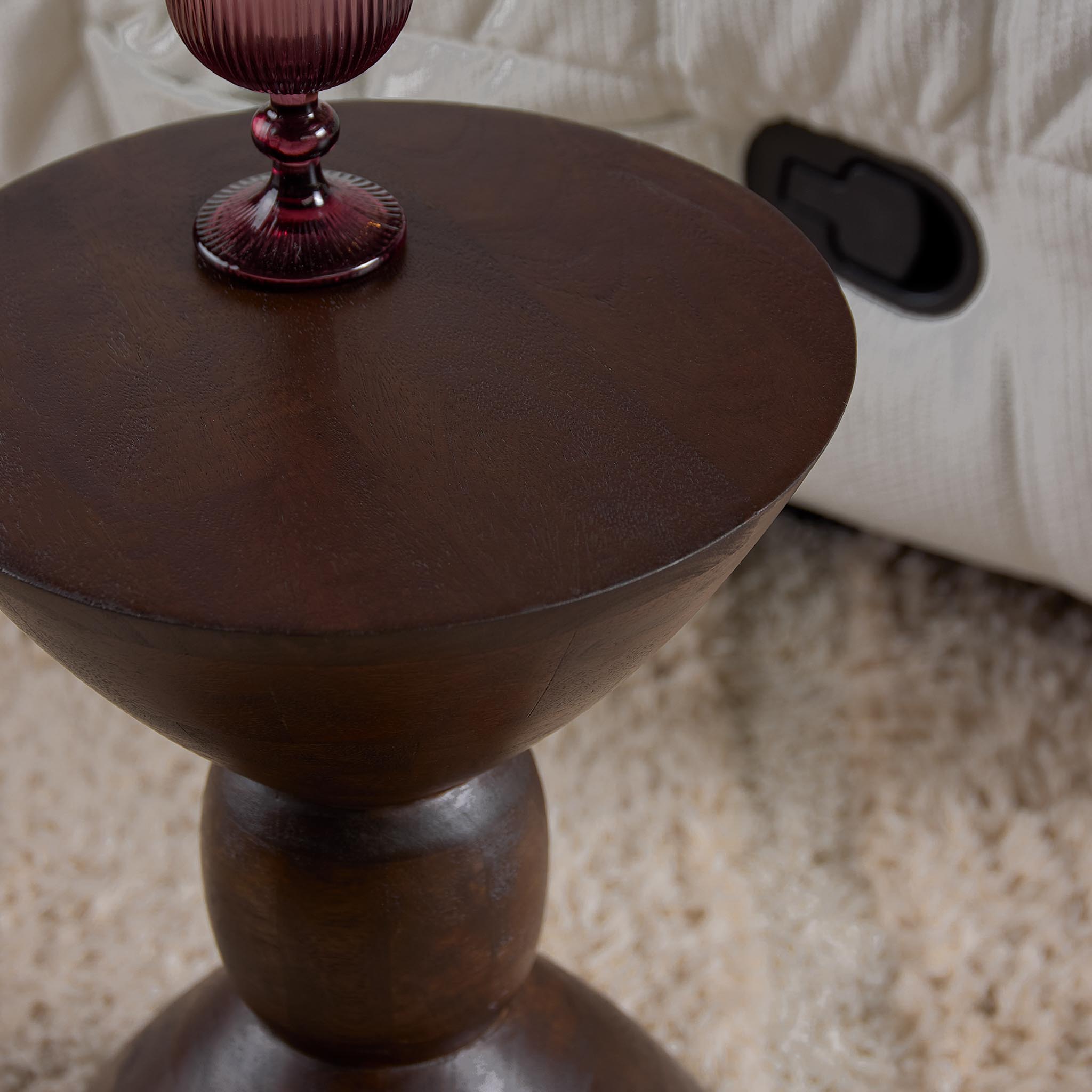 Bijzettafel Ron | Mangohout | Uniek design