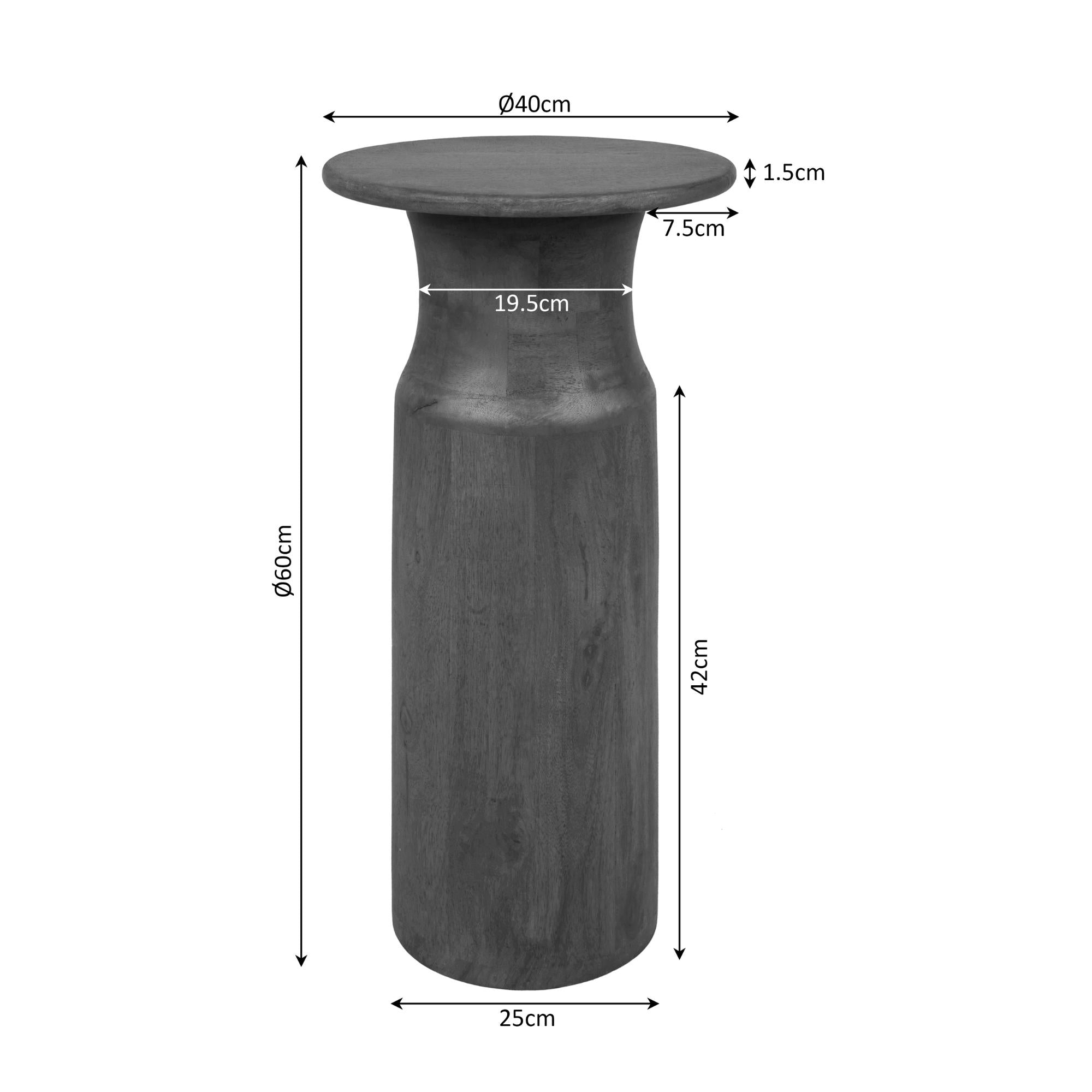 Bijzettafel Mason | Mangohout | 40x40x60 cm