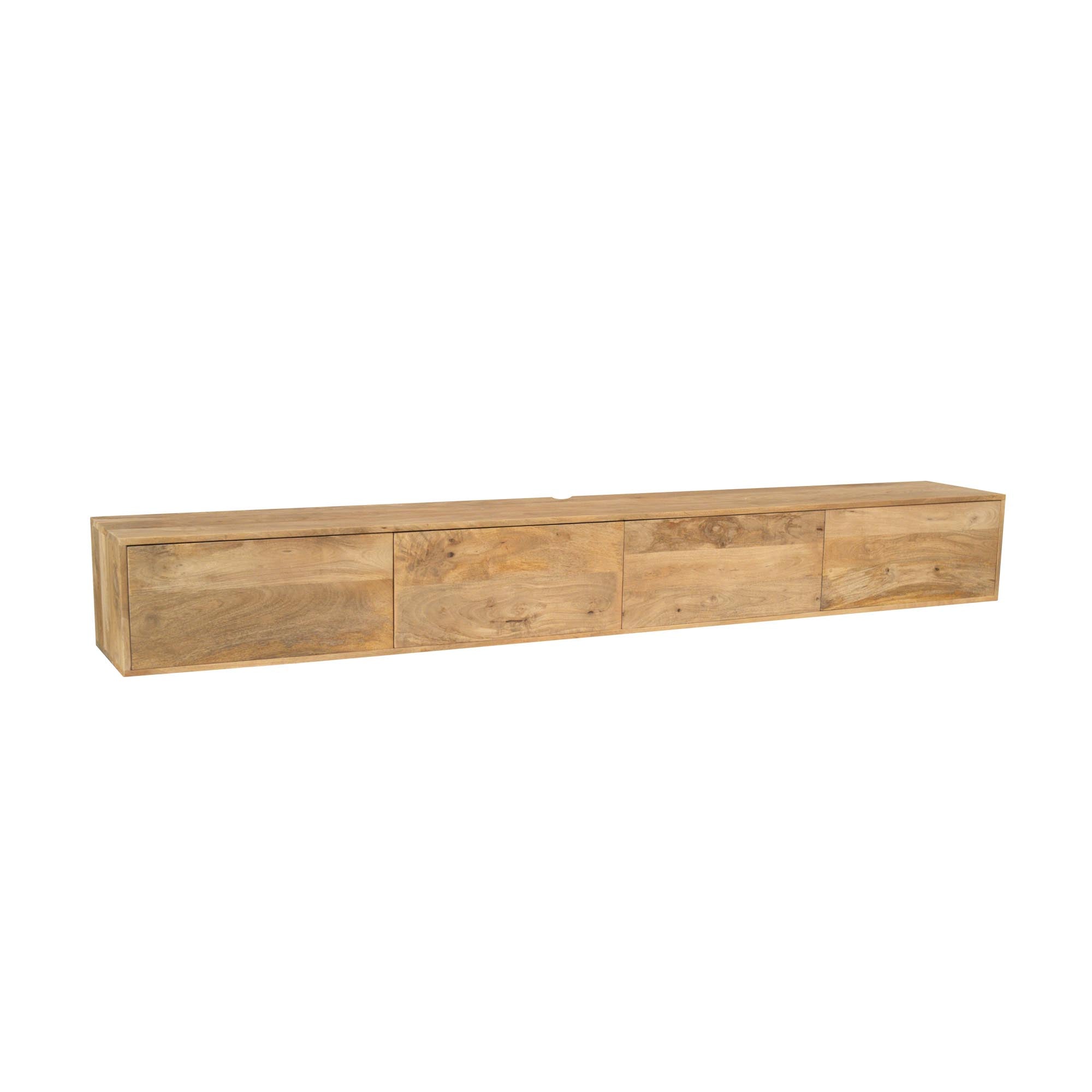 Zwevend tv meubel Vision | Massief mango | 240 cm