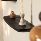 Wandplank Gusta | Set van 3 | Mangohout Black
