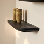 Wandplank Gusta | Set van 3 | Mangohout Black