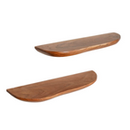Wandplank Live Edge | Set van 2 | Acaciahout naturel